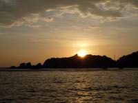sunset over the Surin Islands